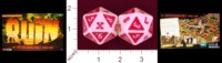 Dice : D20 OPAQUE ROUNDED SPECKLED BUFFALO GAMES RUIN 01