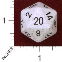 Dice : D20 OPAQUE ROUNDED SPECKLED CHESSEX ARCTIC CAMO JUMBO 01