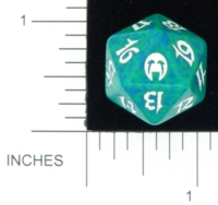 Dice : D20 OPAQUE ROUNDED SPECKLED MTG LIFE COUNTERS APOCALYPSE 02