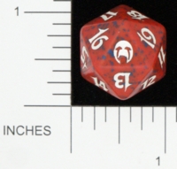 Dice : D20 OPAQUE ROUNDED SPECKLED MTG LIFE COUNTERS APOCALYPSE 04