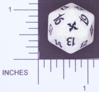 Dice : D20 OPAQUE ROUNDED SPECKLED MTG LIFE COUNTERS BETRAYERS 03