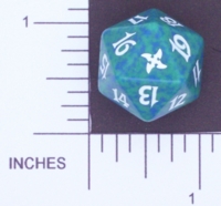 Dice : D20 OPAQUE ROUNDED SPECKLED MTG LIFE COUNTERS BETRAYERS 05
