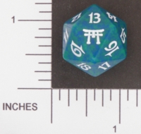 Dice : D20 OPAQUE ROUNDED SPECKLED MTG LIFE COUNTERS CHAMPIONS 03