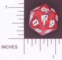 Dice : D20 OPAQUE ROUNDED SPECKLED MTG LIFE COUNTERS COLDSNAP 01