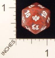 Dice : D20 OPAQUE ROUNDED SPECKLED MTG LIFE COUNTERS CONCLUX 01