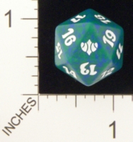 Dice : D20 OPAQUE ROUNDED SPECKLED MTG LIFE COUNTERS CONCLUX 05