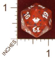 Dice : D20 OPAQUE ROUNDED SPECKLED MTG LIFE COUNTERS DARK ASCENSION 01