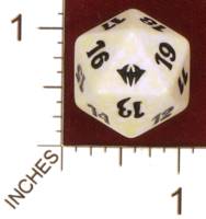 Dice : D20 OPAQUE ROUNDED SPECKLED MTG LIFE COUNTERS DARK ASCENSION 02