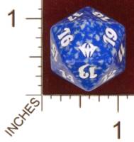 Dice : D20 OPAQUE ROUNDED SPECKLED MTG LIFE COUNTERS DARK ASCENSION 03