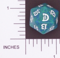 Dice : D20 OPAQUE ROUNDED SPECKLED MTG LIFE COUNTERS DECKMASTERS 03