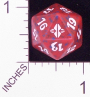 Dice : D20 OPAQUE ROUNDED SPECKLED MTG LIFE COUNTERS ELDRAZI 01