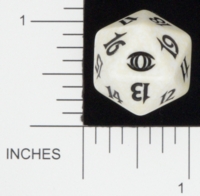Dice : D20 OPAQUE ROUNDED SPECKLED MTG LIFE COUNTERS FUTURE SIGHT 04