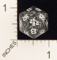 Dice : D20 OPAQUE ROUNDED SPECKLED MTG LIFE COUNTERS JUDGEMENT 05