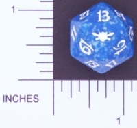 Dice : D20 OPAQUE ROUNDED SPECKLED MTG LIFE COUNTERS LEGIONS 01