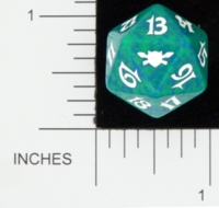 Dice : D20 OPAQUE ROUNDED SPECKLED MTG LIFE COUNTERS LEGIONS 04