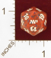 Dice : D20 OPAQUE ROUNDED SPECKLED MTG LIFE COUNTERS M11 01