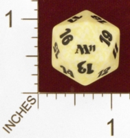 Dice : D20 OPAQUE ROUNDED SPECKLED MTG LIFE COUNTERS M11 02