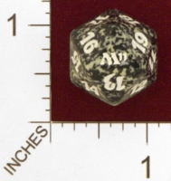 Dice : D20 OPAQUE ROUNDED SPECKLED MTG LIFE COUNTERS M11 04