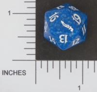 Dice : D20 OPAQUE ROUNDED SPECKLED MTG LIFE COUNTERS MIRRODIN 04