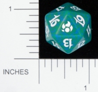 Dice : D20 OPAQUE ROUNDED SPECKLED MTG LIFE COUNTERS MORNINGTIDE 05