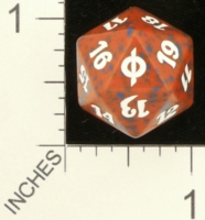 Dice : D20 OPAQUE ROUNDED SPECKLED MTG LIFE COUNTERS NEW PHYREXIA 01