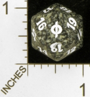 Dice : D20 OPAQUE ROUNDED SPECKLED MTG LIFE COUNTERS NEW PHYREXIA 04