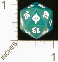 Dice : D20 OPAQUE ROUNDED SPECKLED MTG LIFE COUNTERS NEW PHYREXIA 05
