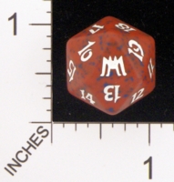 Dice : D20 OPAQUE ROUNDED SPECKLED MTG LIFE COUNTERS ONSLAUGHT 05