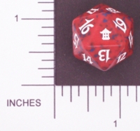 Dice : D20 OPAQUE ROUNDED SPECKLED MTG LIFE COUNTERS SAVIORS 05