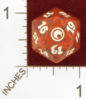 Dice : D20 OPAQUE ROUNDED SPECKLED MTG LIFE COUNTERS SCARS OF MIRRODIN 01