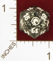 Dice : D20 OPAQUE ROUNDED SPECKLED MTG LIFE COUNTERS SCARS OF MIRRODIN 04