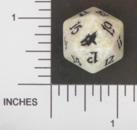 Dice : D20 OPAQUE ROUNDED SPECKLED MTG LIFE COUNTERS SCOURGE 02