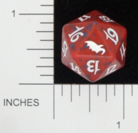 Dice : D20 OPAQUE ROUNDED SPECKLED MTG LIFE COUNTERS SHADOWMOOR 01