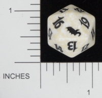 Dice : D20 OPAQUE ROUNDED SPECKLED MTG LIFE COUNTERS SHADOWMOOR 02