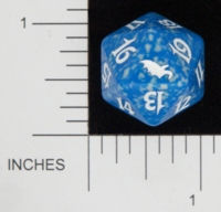 Dice : D20 OPAQUE ROUNDED SPECKLED MTG LIFE COUNTERS SHADOWMOOR 03