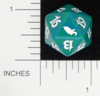 Dice : D20 OPAQUE ROUNDED SPECKLED MTG LIFE COUNTERS SHADOWMOOR 05