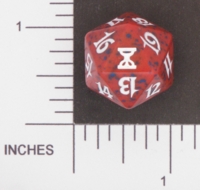 Dice : D20 OPAQUE ROUNDED SPECKLED MTG LIFE COUNTERS TIME SPIRAL 01