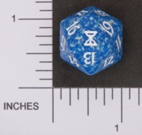 Dice : D20 OPAQUE ROUNDED SPECKLED MTG LIFE COUNTERS TIME SPIRAL 03