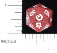 Dice : D20 OPAQUE ROUNDED SPECKLED MTG LIFE COUNTERS TORMENT 03