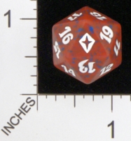 Dice : D20 OPAQUE ROUNDED SPECKLED MTG LIFE COUNTERS WORLDWAKE 01