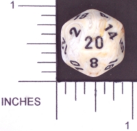 Dice : D20 OPAQUE ROUNDED SWIRL CHESSEX MENAGERIE 02