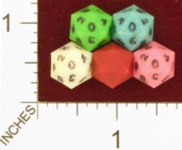 Dice : D20 OPAQUE SHARP SOLID GAMESCIENCE MICROHEDRA 01