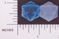 Dice : D20 TRANSLUCENT SHARP SOLID GAMESCIENCE 01
