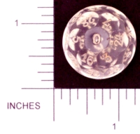 Dice : D32 CLEAR ROUNDED SOLID 04
