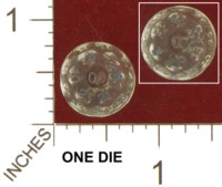 Dice : D32 CLEAR ROUNDED SOLID 08