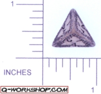 Dice : D4 CLEAR ROUNDED SOLID Q WORKSHOP SKULLY 02