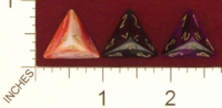 Dice : D4 OPAQUE ROUNDED IRIDESCENT SWIRL CHESSEX 2009 GEMINI 01