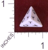 Dice : D4 OPAQUE ROUNDED SOLID ERIC HARSHBARGER DNA NUCLEOTIDE DIE