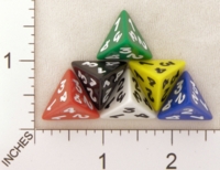 Dice : D4 OPAQUE ROUNDED SOLID KOPLOW 01
