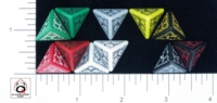 Dice : D4 OPAQUE ROUNDED SOLID Q WORKSHOP ELVEN II 01